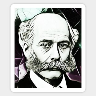 Joseph Bazalgette Black And White Portrait | Joseph Bazalgette Artwork 4 Sticker